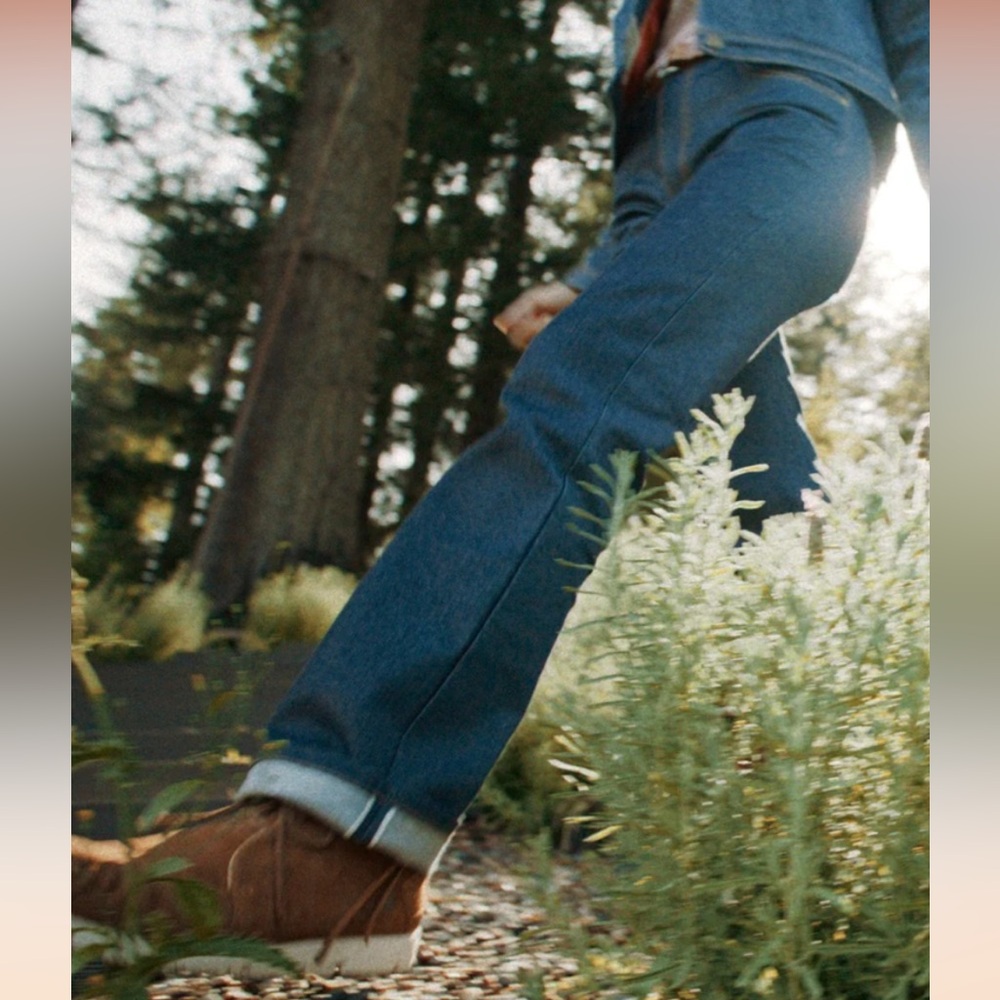 GINEW- OZELDA WOMEN'S STRAIGHT-LEG STRETCH SELVEDGE DENIM